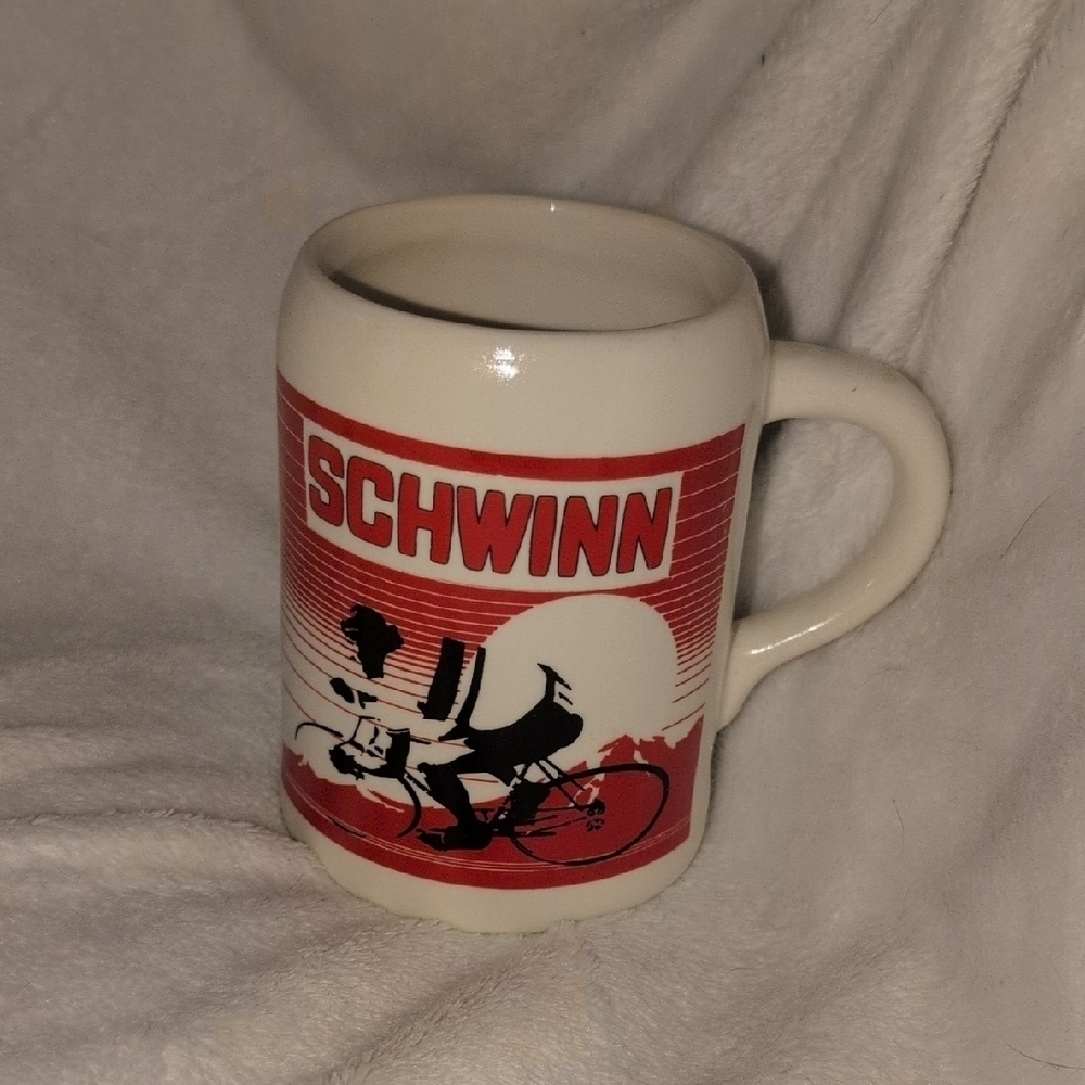 Schwinn Red and White Mug
